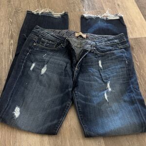 PAIGE Dark Blue Denim Jeans